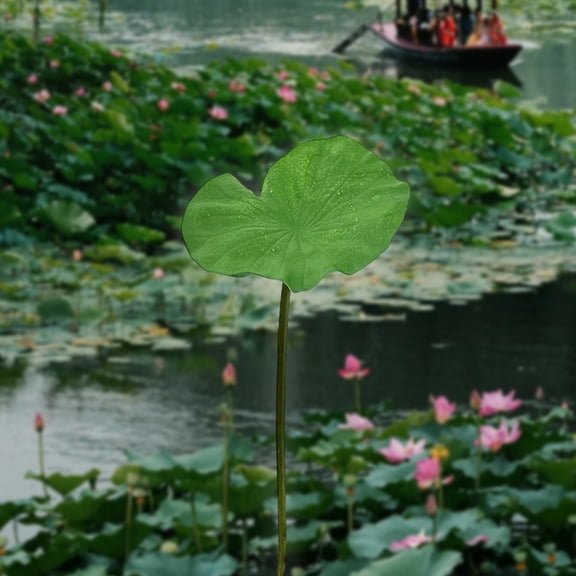 Emdiqzs Artificial Lotus Flowers, Home Decor Spring Refresh Fake Lotus Stems, Faux Silk Lotus Flower Arrangement for Vase, Artificial Floral for Home Wedding Spa, Pink, White, Green