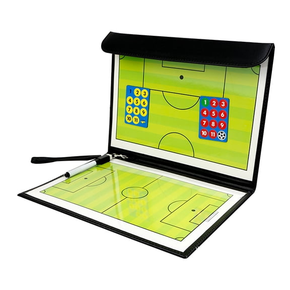 Emdiqzs Coach Board Coach Clipboard, Magnetic Double Sided Tactics Board, For Basketball Soccer Training, Black