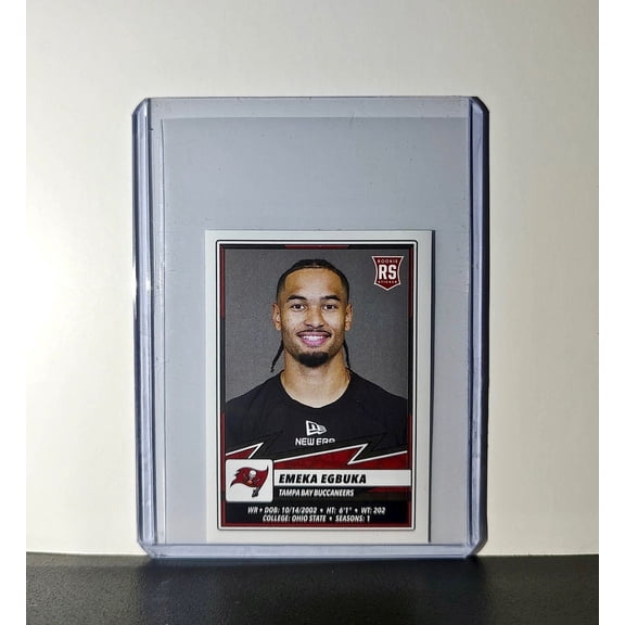 Emeka Egbuka Rookie 2025 Panini NFL #480 Sticker Buccaneers