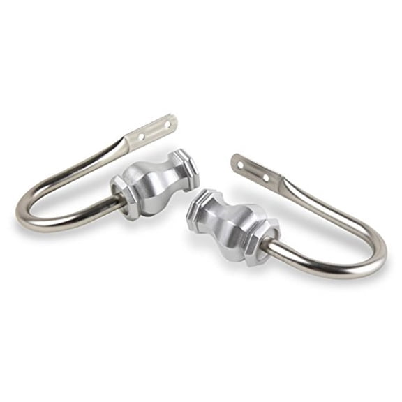 Emelia Curtain Rod Holdback-Color:Satin Nickel