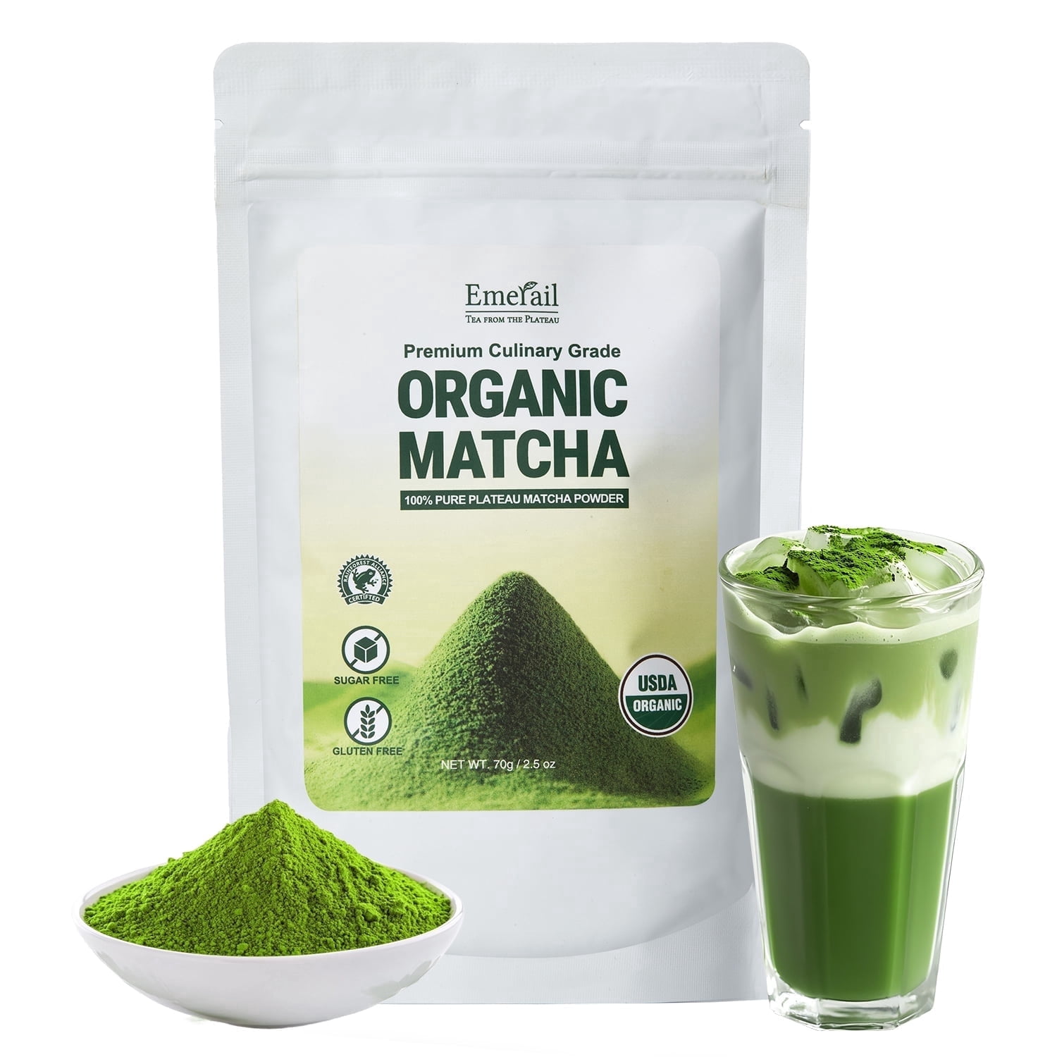 Emerail Organic Matcha Powder USDA Certified Pure Matcha Green Tea emerail-organic-matcha-powder-usda-certified-pure-matcha-green-tea