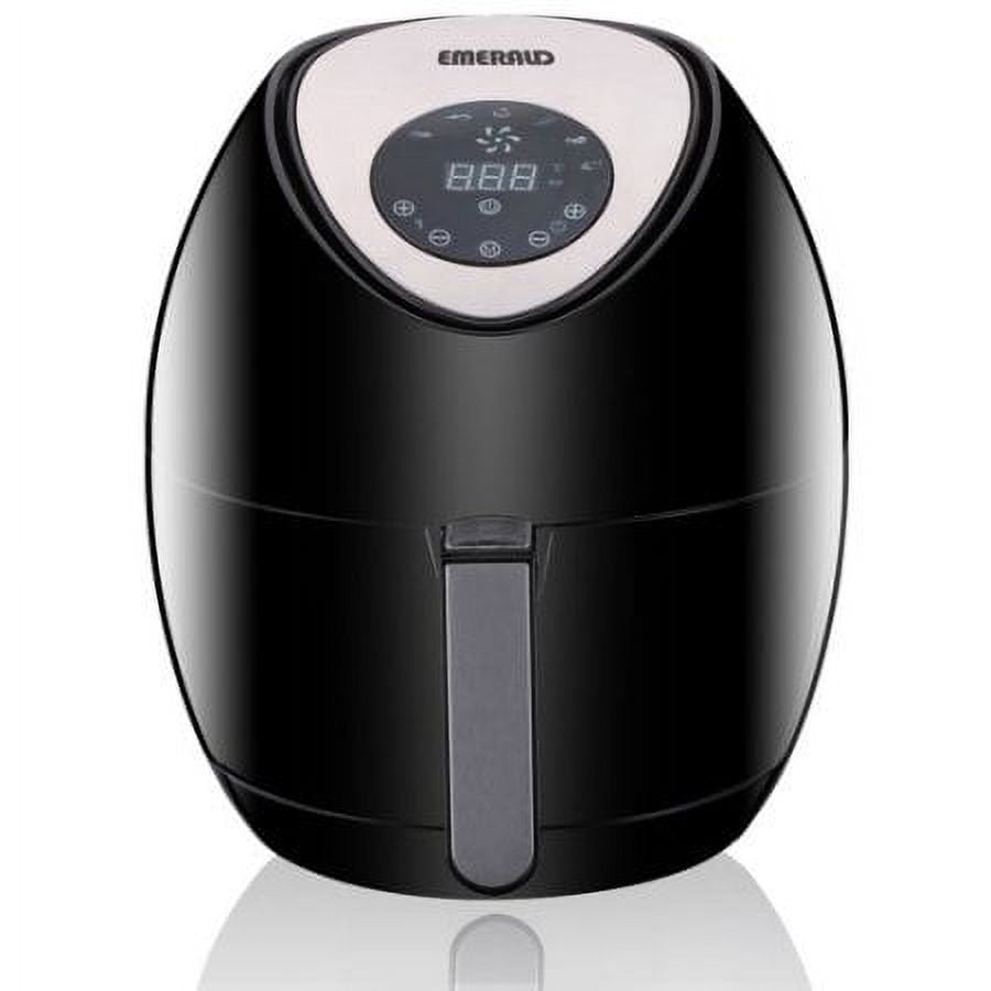 Emerald Air Fryer w Digital LED Touch Display 1400 Watts Slide out Basket Pan 4.0L Capacity 1812