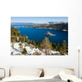 thumbnail image 1 of Emerald Bay Winter Lake Wall Mural by Wallmonkeys Peel and Stick Graphic (48 in W x 32 in H) WM26627, 1 of 4
