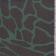 thumbnail image 1 of Emerald/Black Animal Print Polyester Chiffon, Fabric Sold By the Yard, 1 of 1