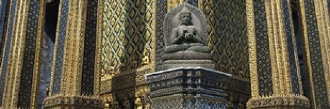 Emerald Buddha Wat Phra Keo Bangkok Thailand Canvas Art - Panoramic Images (18 x 6)