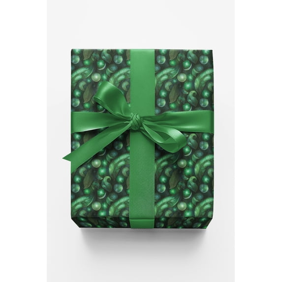London Penny Premium Wrapping Paper - Emerald Canopy
