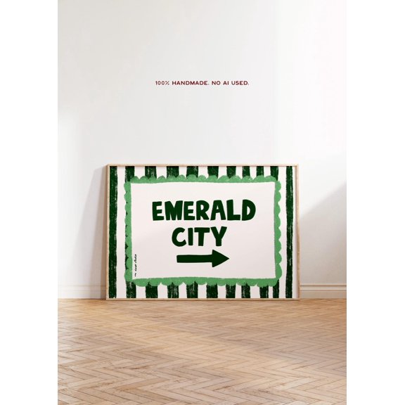 Emerald City Art Print Wizard Of Oz Decor