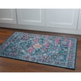 thumbnail image 1 of Contemporary Home Living 2.25' x 3.25' Floral Medallion Area Throw Rug - Blue, 1 of 8
