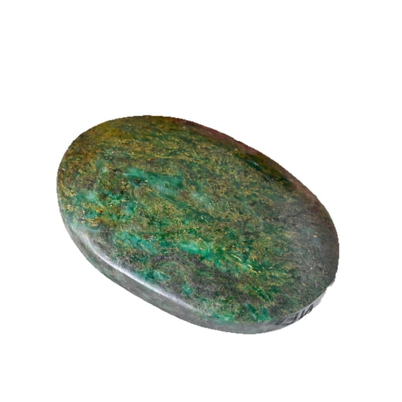 Emerald Crystal Handstone Natural Emerald Handheld Stone for Meditation and Healing, Smooth Polished Crystal for Energy Work