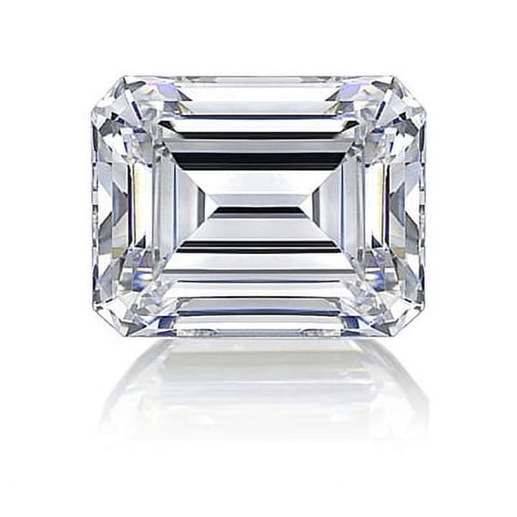 Emerald Cut Diamond Essence Stone - Canary - 3 Carat