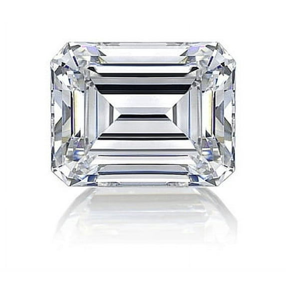Emerald Cut Diamond Essence Stone - Diamond White - 6 Carat