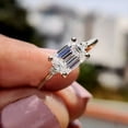 thumbnail image 1 of Emerald Cut Moissanite Engagement Ring, 1 of 3