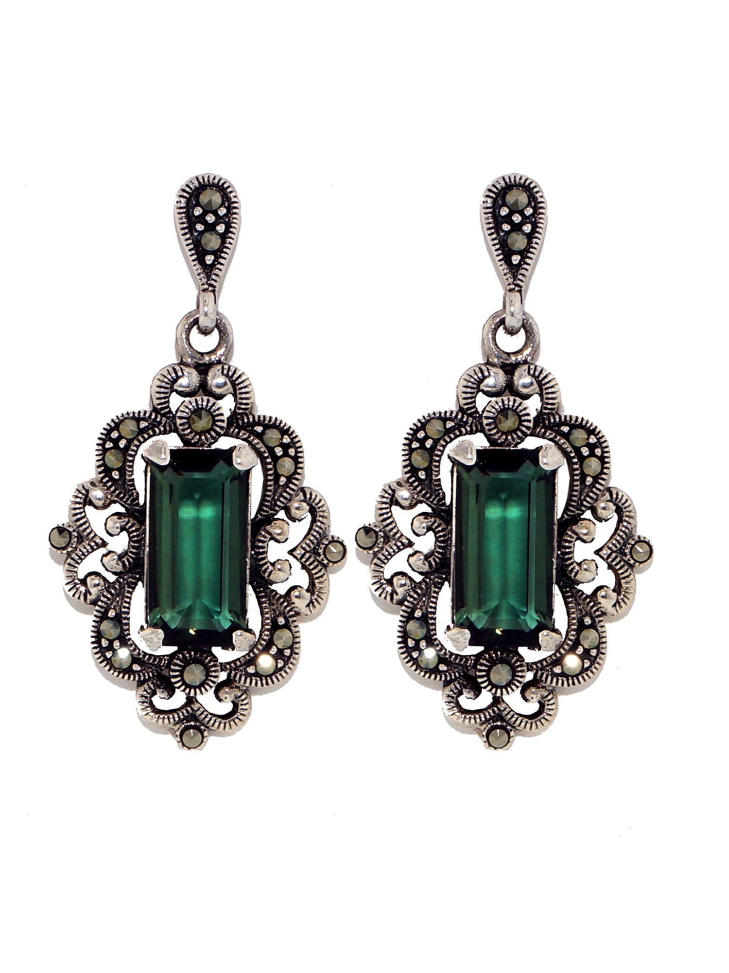 Sterling silver marcasite earrings Sterling silver marcasite earrings