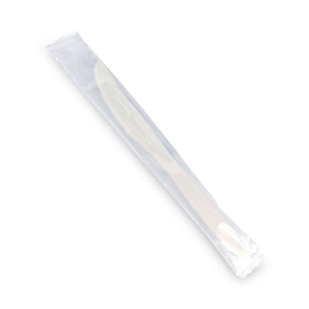 Emerald DFDPME01219 Plastic Knives, Beige - 500 Count
