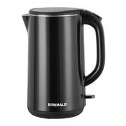 Emerald Electric Kettle, Countertop Water Boiler Kettle Teapot with Cord Storage, 1.8L, Black