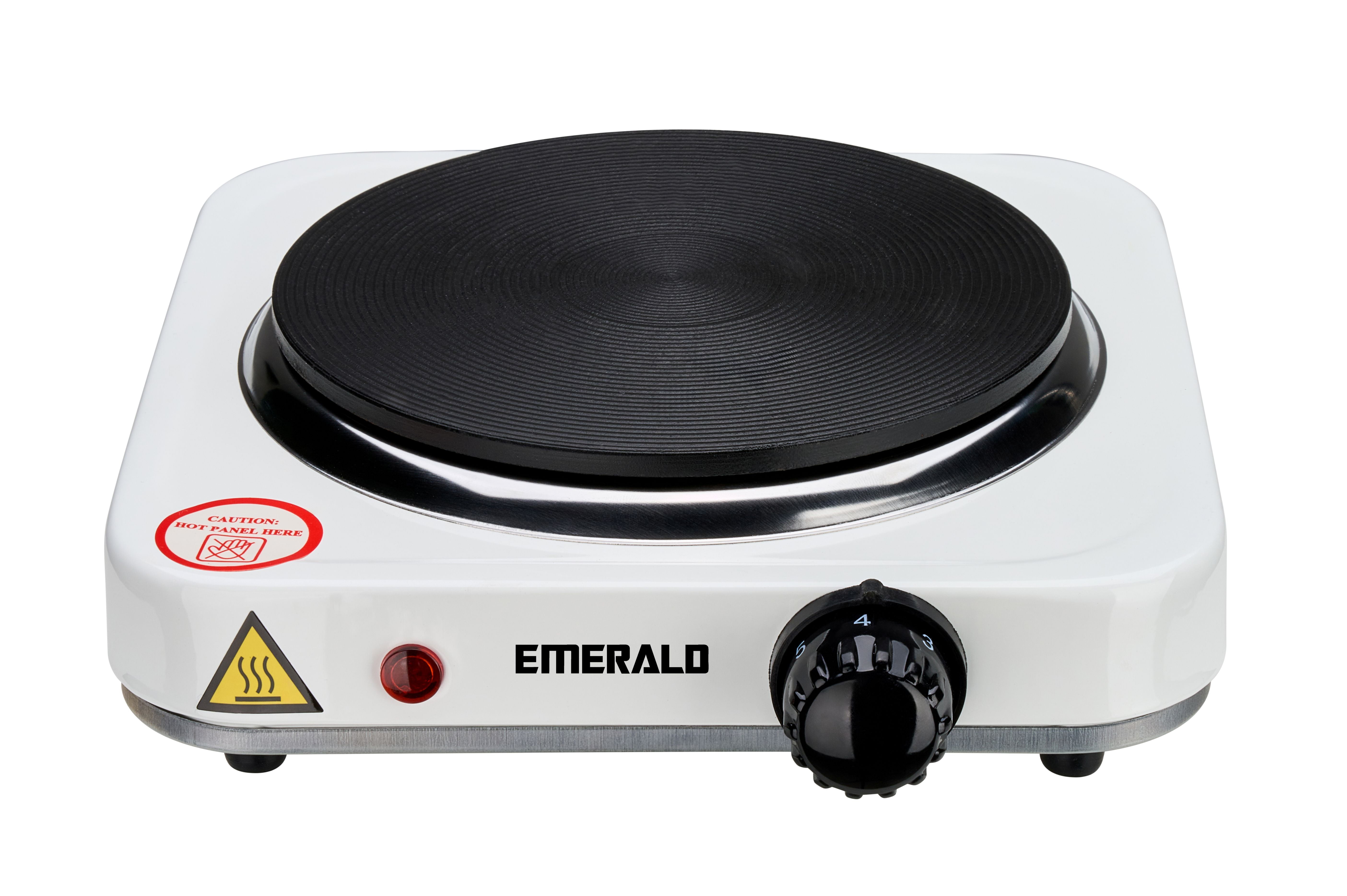 Emerald White Aluminum Electric Single Burner Hot Plate
