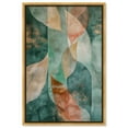 thumbnail image 1 of Emerald Ember I Canvas Green Abstract Art by Art Remedy, Gold Frame, 30" x 45", 1 of 7
