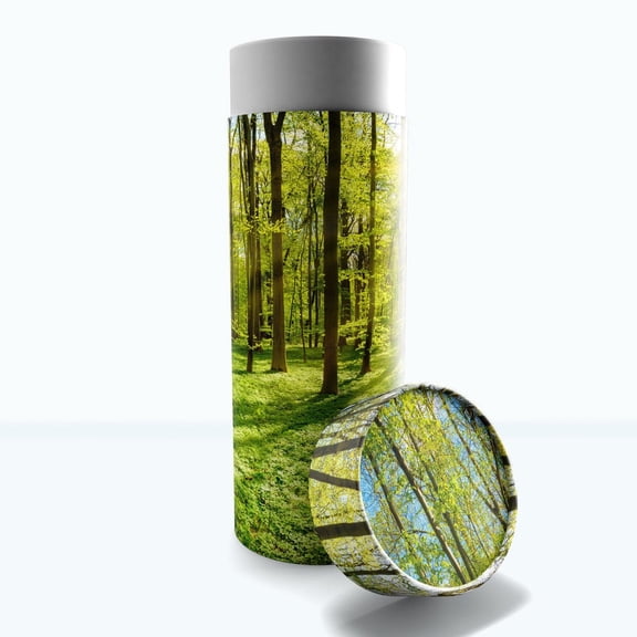 Emerald Forest Biodegradable & Eco Friendly Burial or Scattering Urn / Tube