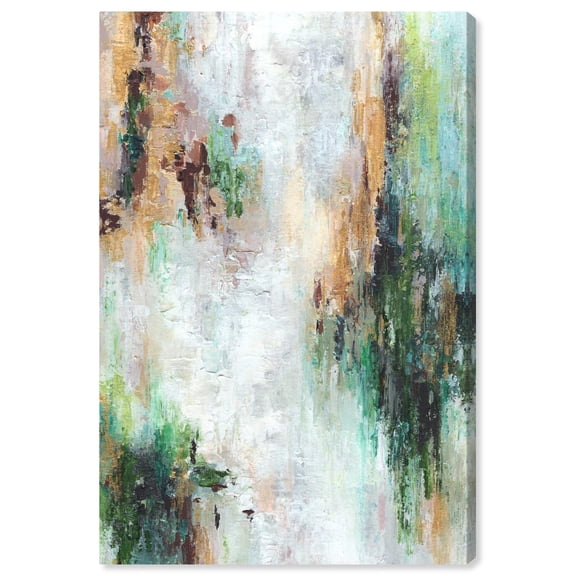 Emerald Gold Canvas Pastel Wall Art by Art Remedy, Gallery Wrapped, 20" x 30"