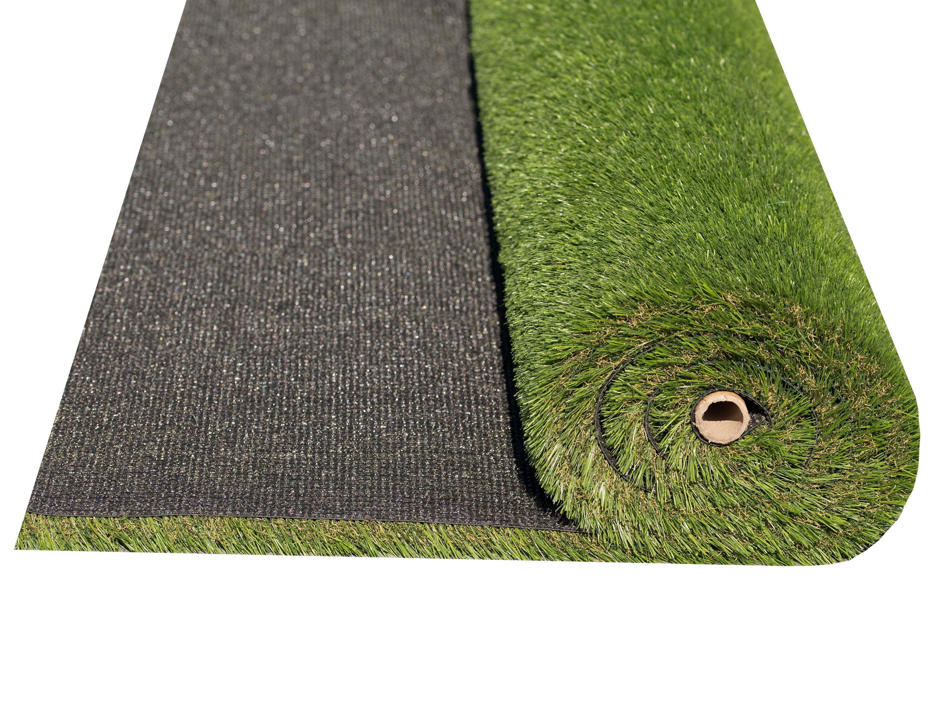 Emerald Green 4 in.  Width X 4 in.  Length x 38 Mm Thick Sample Pre Cut Artificial Grass Turf Roll