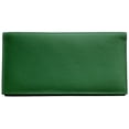 thumbnail image 1 of Emerald Green Basic Leather Checkbook Cover, 1 of 6