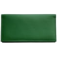 thumbnail image 1 of Emerald Green Basic Leather Checkbook Cover, 1 of 6