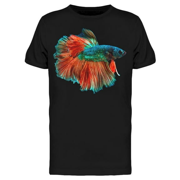 Emerald Green Betta Fish T-Shirt Men -Image by Shutterstock, Male x-Large