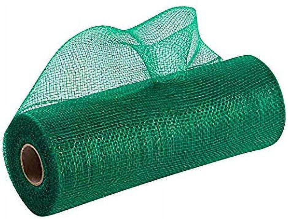 Emerald Green Christmas Deco Mesh - 10" x 10 Yards, St. Patrick's Day, Easter, Wreath Decor, Fall