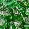 thumbnail image 1 of Emerald Green Crushed Fire Pit Glass | 1/2"-3/4", 10 lbs, 1 of 4