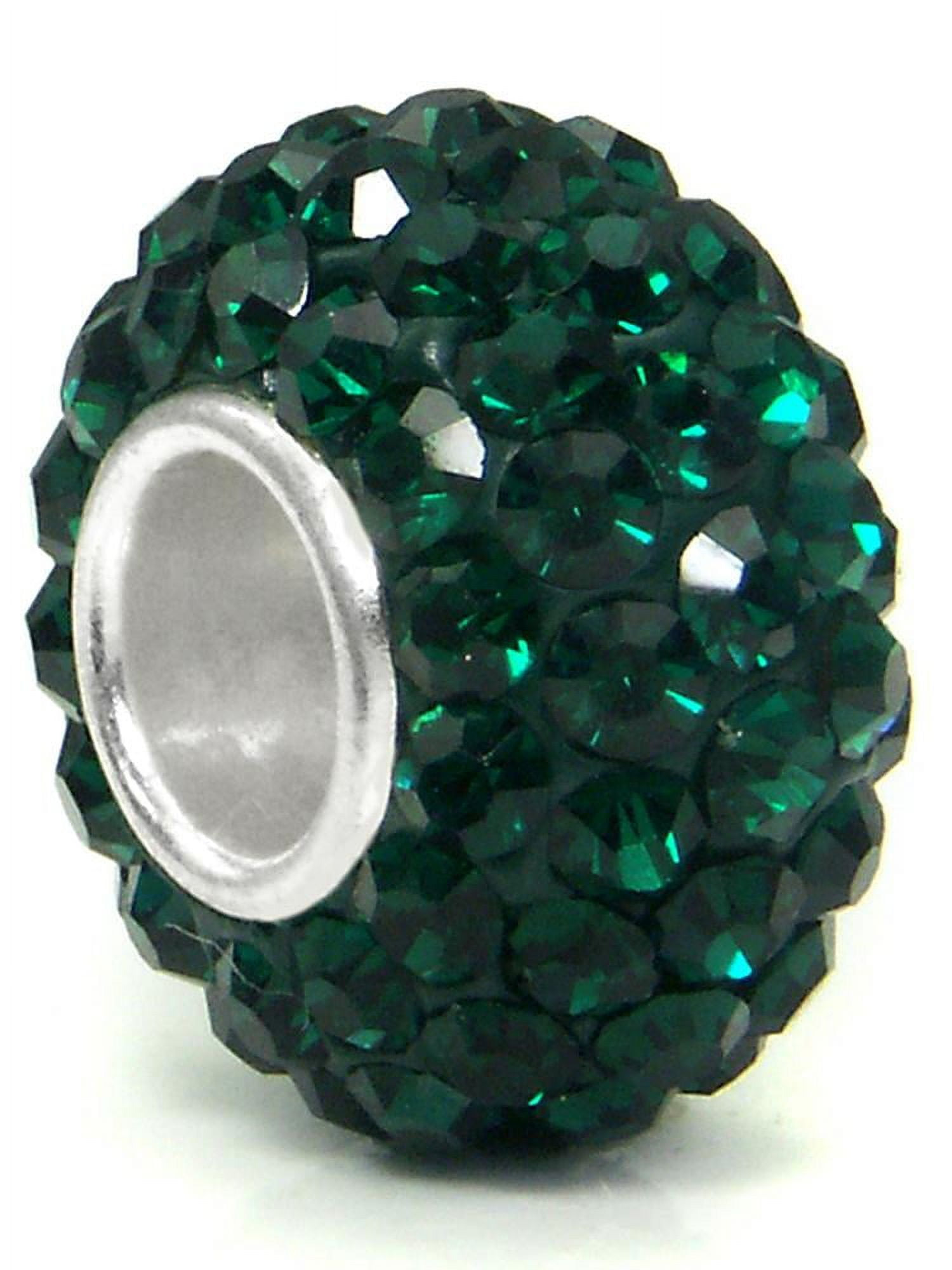 Pandora green pave ball charm outlet