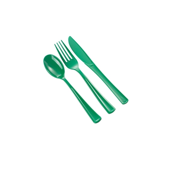 Emerald Green Cutlery Combo Pack - 144 Ct.