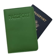 Emerald Green Genuine Leather RFID Passport Cover