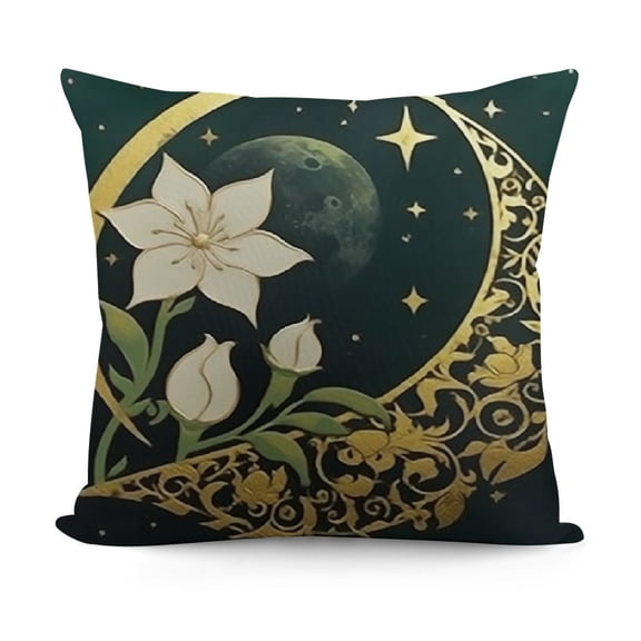 Emerald Green Gold Throw Pillow Covers Geometric Pillow Cases Decorative Cushion Cases for Sofa Living Room