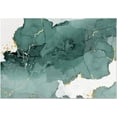 thumbnail image 1 of Emerald Green Marble Texture Area Rug, Luxurious Modern Ink Gilding Art Indoor Non Slip Carpet, Farmhouse Foldable Rug For Living Room Dinning Room Bedroom Playroom Nursery 4 x 5ft, 1 of 6