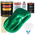 thumbnail image 1 of Emerald Green Metallic Gallon URETHANE BASECOAT CLEARCOAT Auto Paint SLOW Kit, 1 of 6