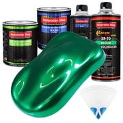 Emerald Green Metallic Quart Kit Low VOC URETHANE BASECOAT Car Auto Paint Kit