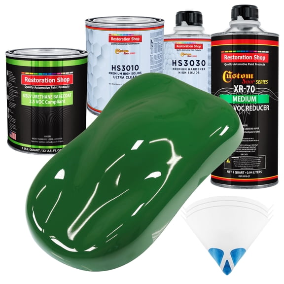 Emerald Green Premium Quart Kit Low VOC URETHANE BASECOAT Car Auto Paint Kit