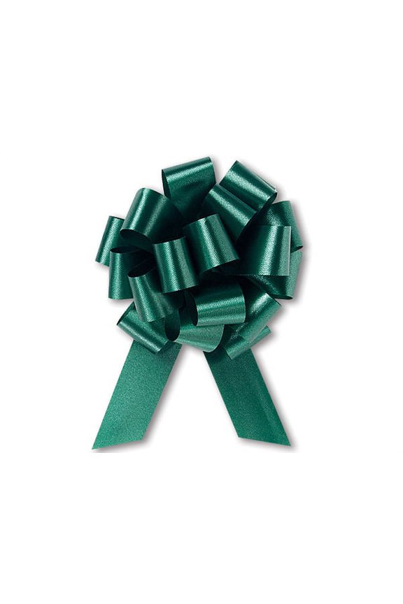 Emerald Green Satin 5inch Gift Wrapping Decorative Pull Bows -10pack