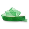 thumbnail image 1 of Emerald Green Sheer Organza Ribbon - 3/8 Inch Wide - 25 Yards, 1 of 1