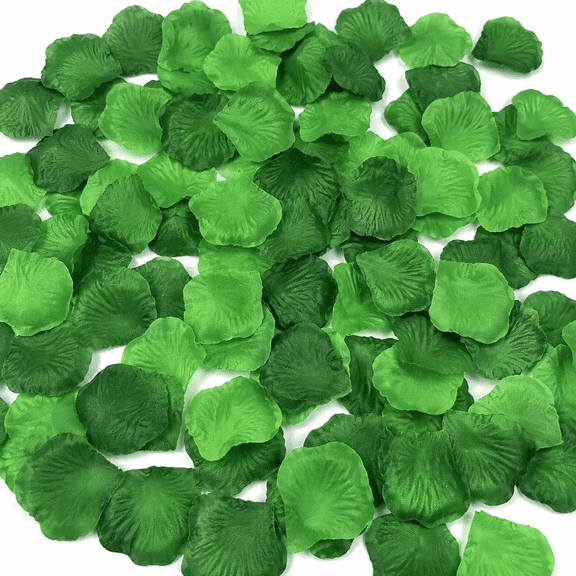 Emerald Green Silk Rose Petals for Wedding