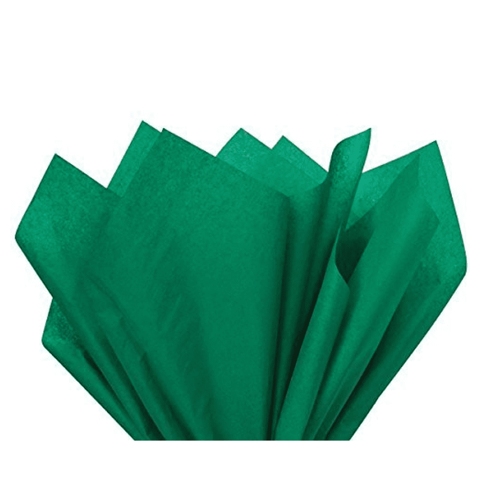 Tapestry Green Tissue Paper Squares, Bulk 480 Sheets, Premium Gift