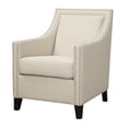thumbnail image 1 of Emerald Home Janelle Beige Accent Chair with Fixed Back And Double Nailhead Trim, 1 of 4