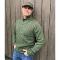 thumbnail image 1 of Emerald Isle Knitwear Men's Irish Burren Pullover Sweater, Green, Small, 1 of 1