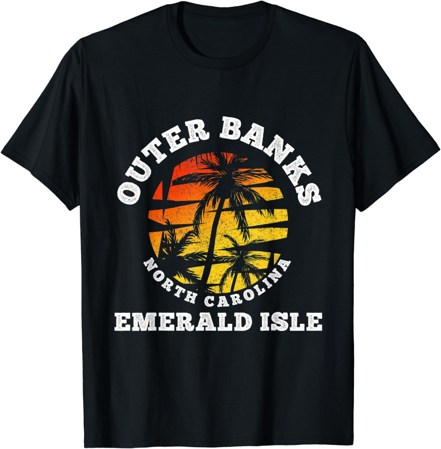 Emerald Isle Outer Banks North Carolina Beach Vacation Gift T-Shirt -  Walmart.com, image size:1476x1500