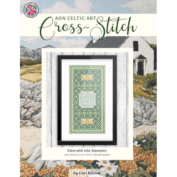 Cross-Stitch Books by Cari Buziak / Aonc Emerald Isle Sampler: Celtic Cross-Stitch Chart, 7.2" x 14.1", Fun & Easy Counted Cross Stitch Pattern for, (Paperback)