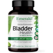  مختبرات الزمرد لصحة المثانة مع مزيج UROX والتوت البري وبذور اليقطين - قوة المثانة الصحية و دعم الوظائف - 60 كبسولة نباتية 