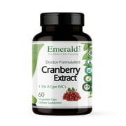 Emerald Labs Cranberry Extract - Supports Urinary Tract Health, Stomach/Digestive Health, Circulatory Health Support - 60 Vegetable Capsules