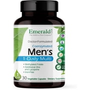 Emerald Labs Mens 1-Daily Multi - Multivitamin with Methylated Folate, Extra Zinc and Lycopene to Support Healthy Prostate, Energy Levels, Bone Strength - 30 Vegetable Capsules