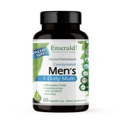 Emerald Labs Mens 1-Daily Multi - Multivitamin with Methylated Folate, Extra Zinc and Lycopene to Support Healthy Prostate, Energy Levels, Bone Strength - 60 Vegetable Capsules