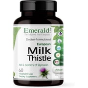 Emerald Labs Milk Thistle Extract - Supports Liver Health, Cognitive Function Support, Weight Loss Support - 60 Vegetable Capsules